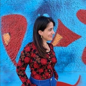 Flower vintage cardigan